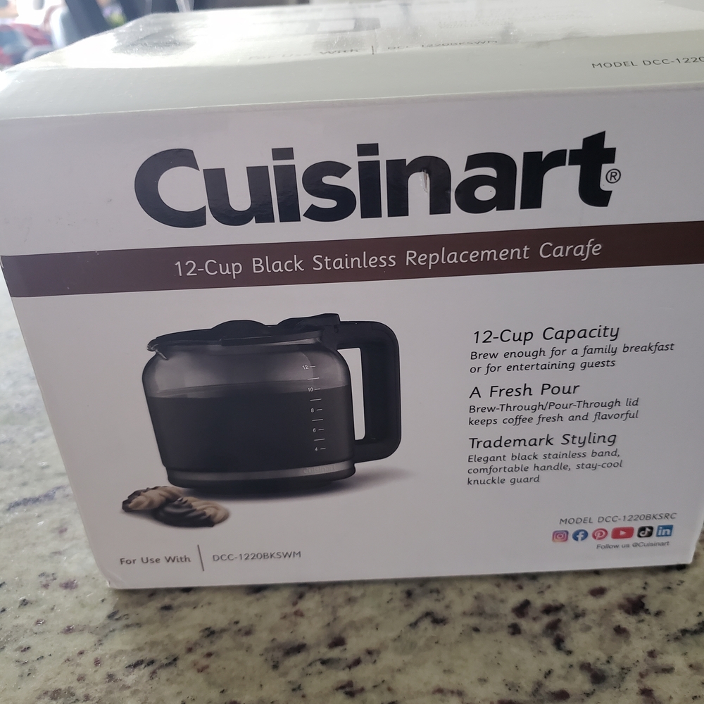 Cuisinart Black Stainless Steel Coffee Carafe - Picture 3 of 3